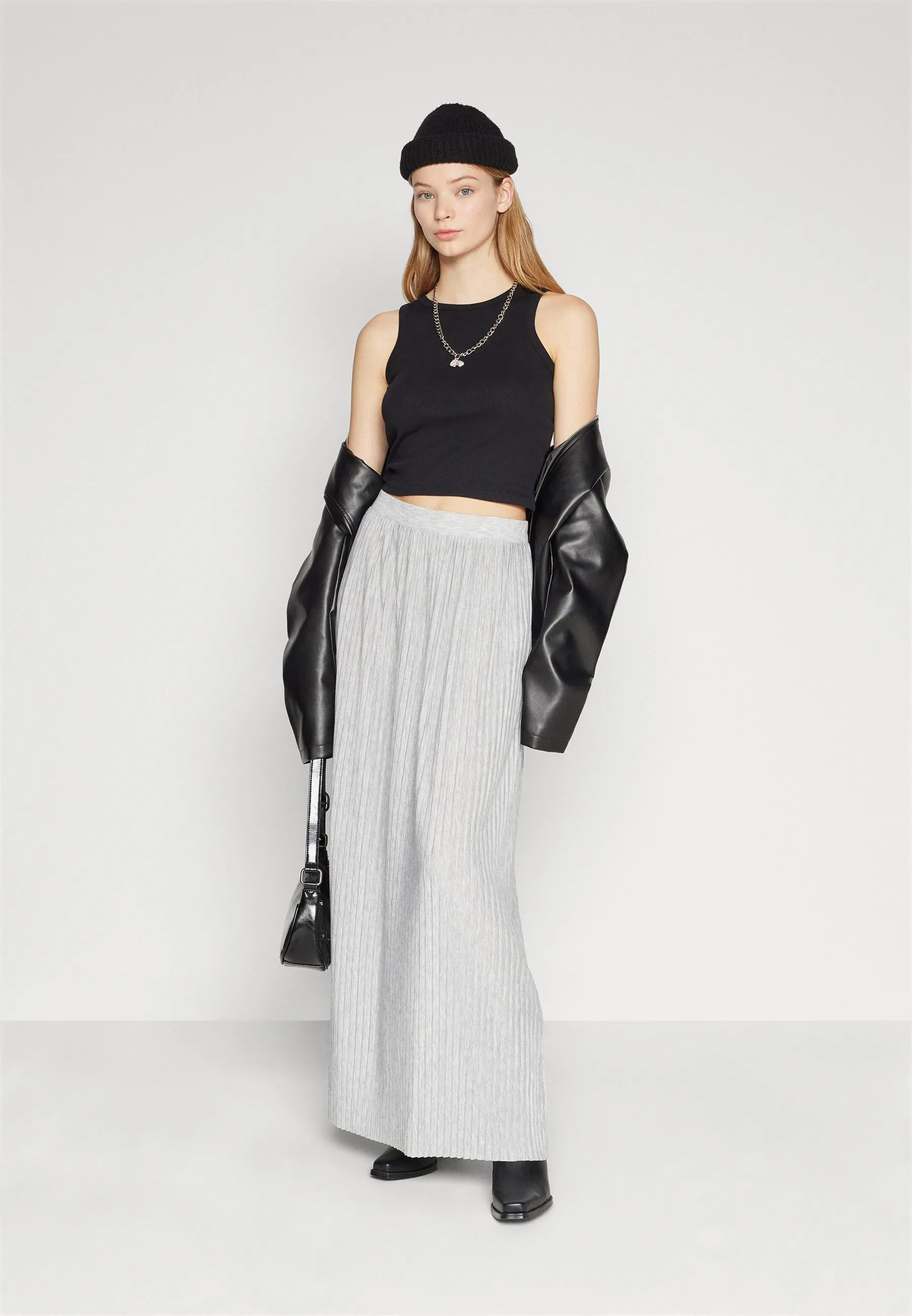 VMMILLE PLISSE MAXI SKIRT  - Gonna a pieghe