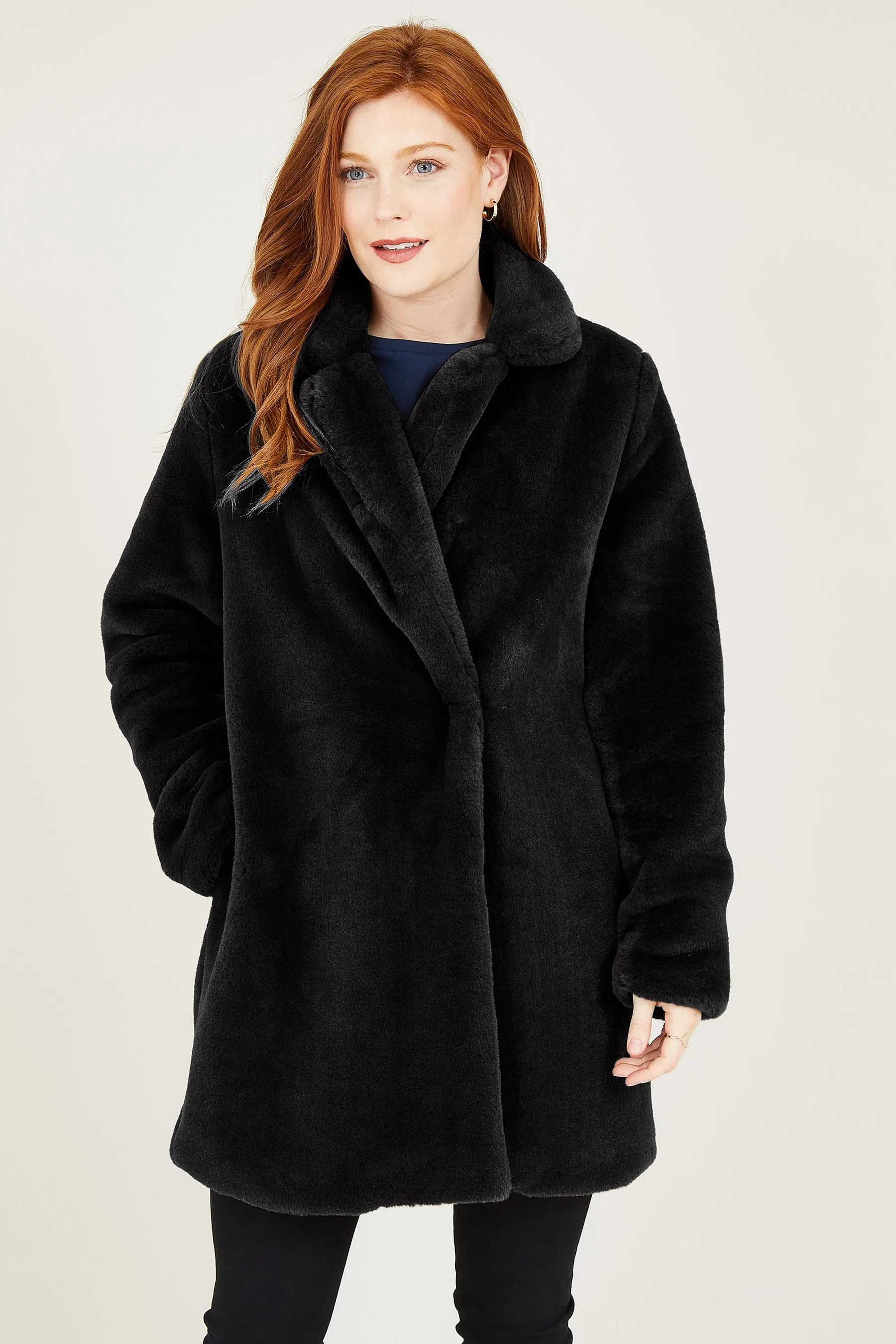 Yumi - Cappotto in pelliccia sintetica    