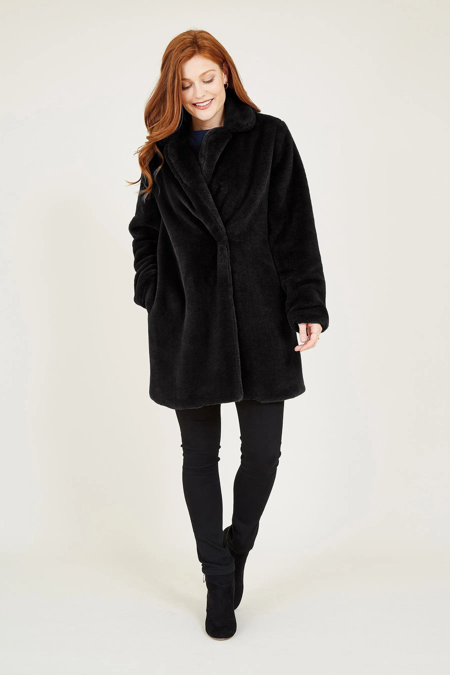 Yumi - Cappotto in pelliccia sintetica    