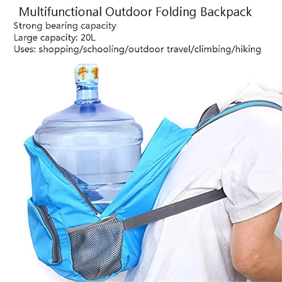 YUNLILI Zaino Ultraleggero Pieghevole 20L Impermeabile Sport Palestra Borsa Computer Borsa Shopping Bag Unisex 1 Pack 31x15x43cm