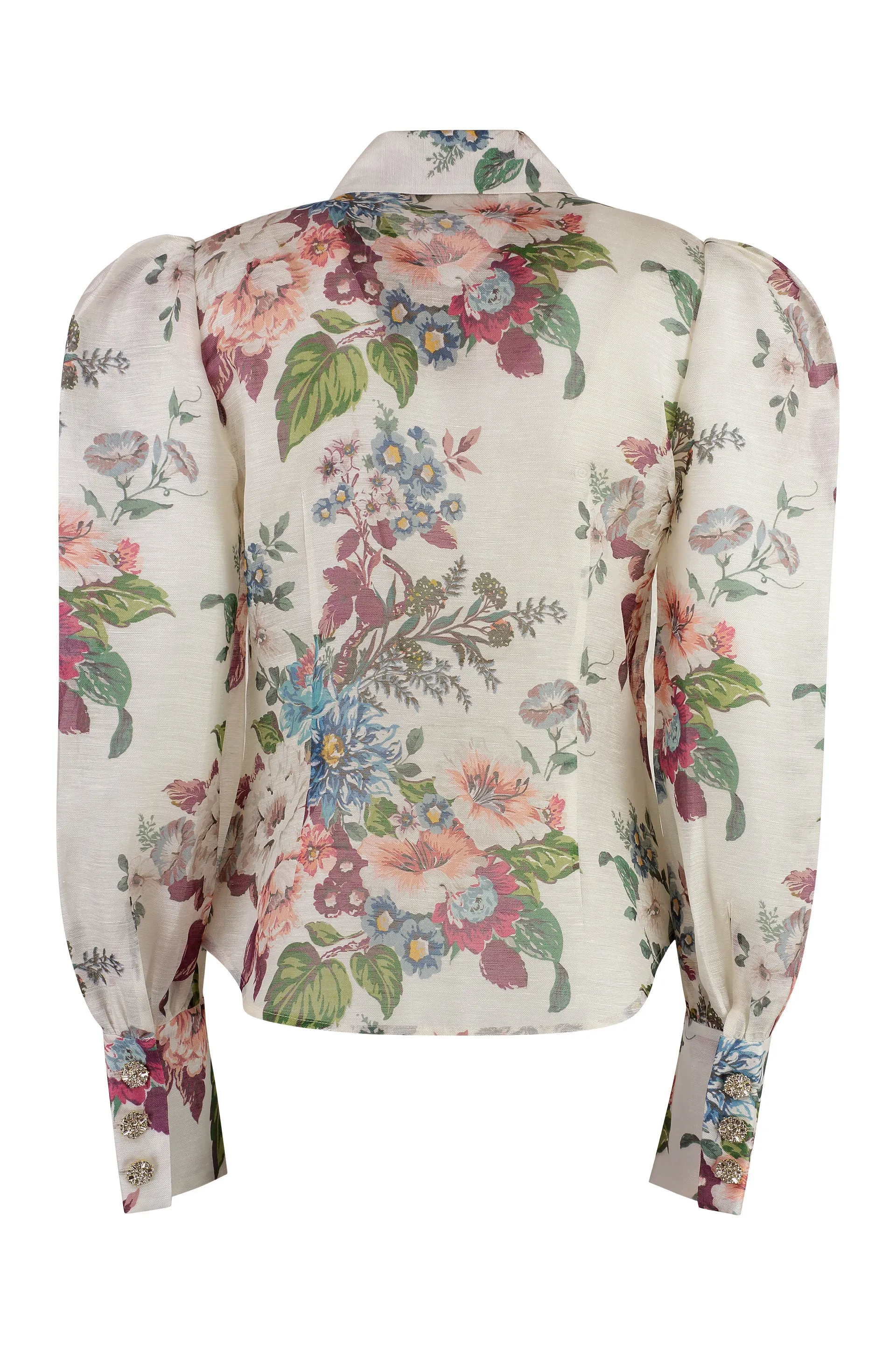 Zimmermann Camicia Matchmaker in lino stampata